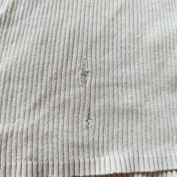 Sandro Peach Ribbed Lace Up - Picture 5 of 6